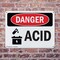 Signmission Acid Danger Sign, Plastic, 10in W x 7in L, 2PK OS-2PACK-DS-P-710-L-1017 - alternate 6